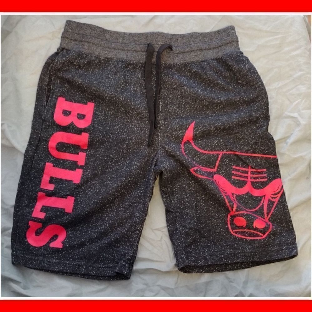 Chicago Bulls NBA Basketball Shorts Mens Size Small Gray